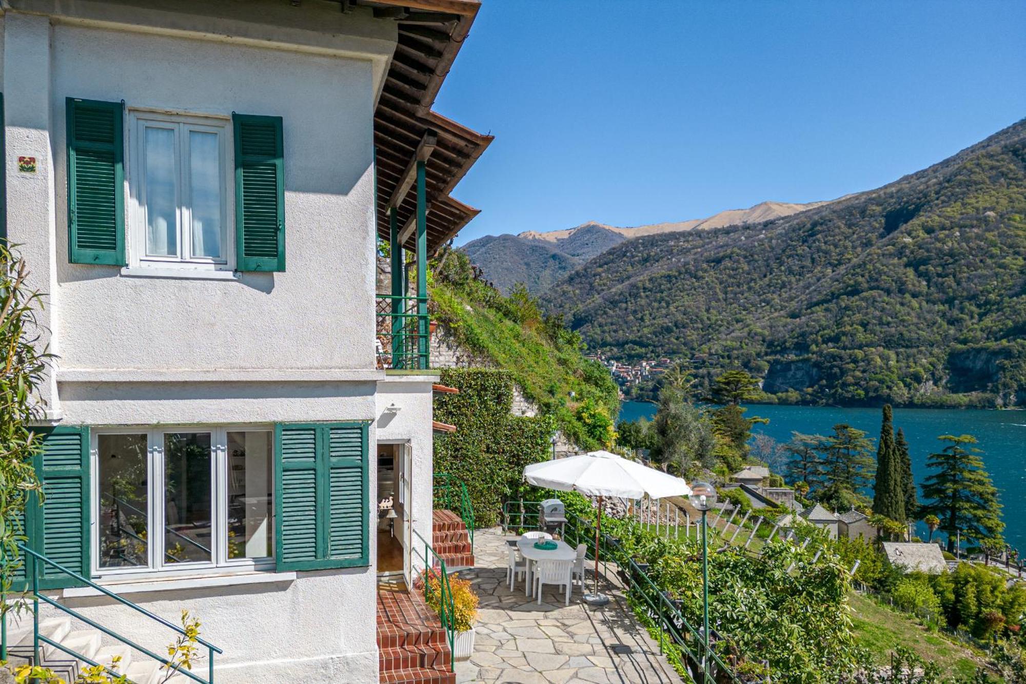 Casa Bambu - Splendida Vista Lago E Posto Auto Laglio Dış mekan fotoğraf